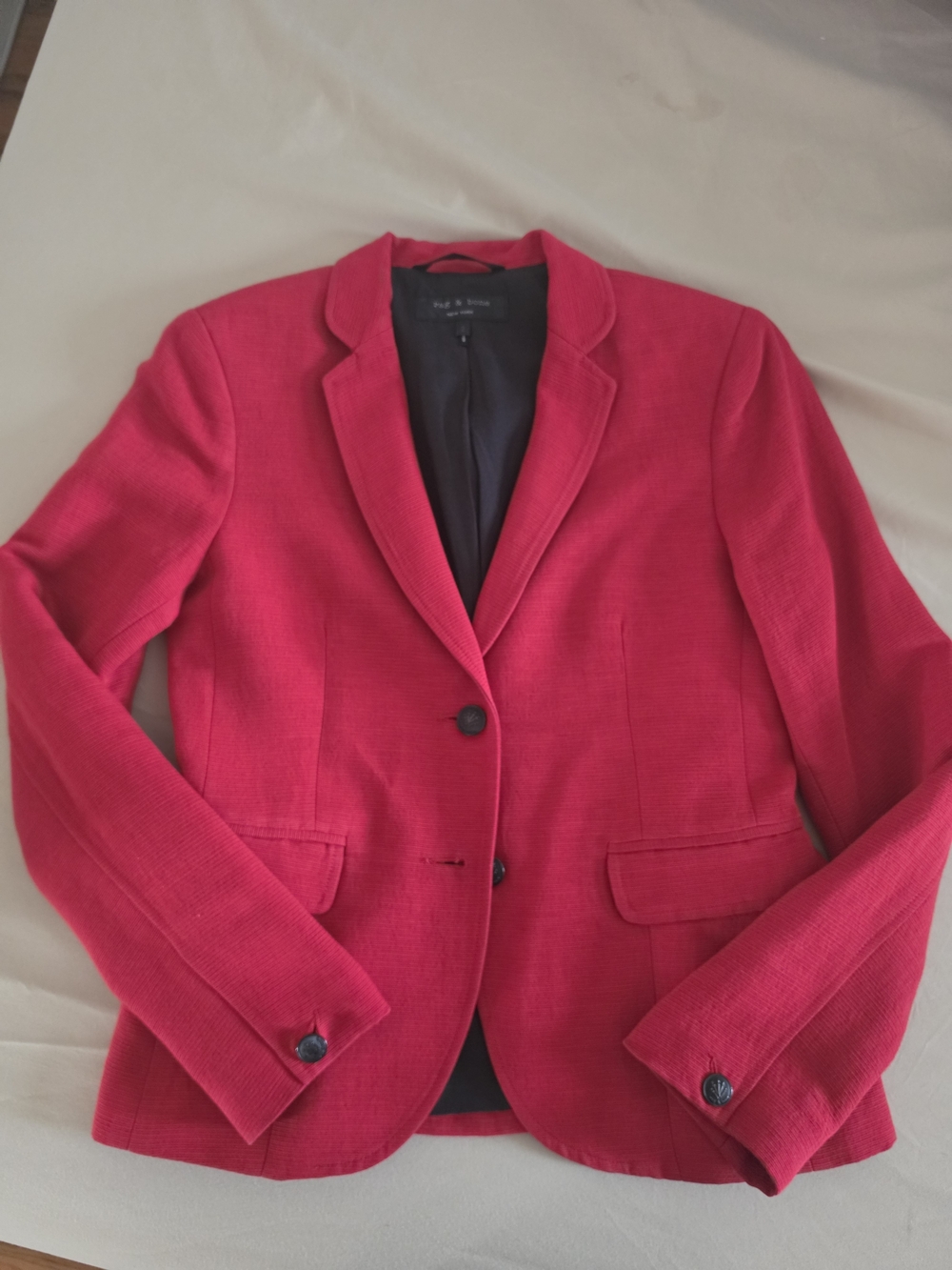rag & bone Women's Red Tailored Blazer Jacket